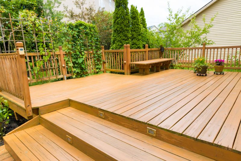 Redwood Deck Installation in Worcester, MA